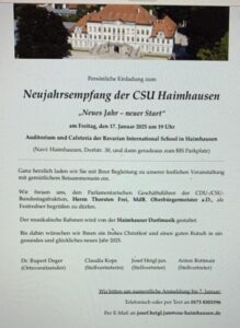 Einladung: Dr. Rupert Deger